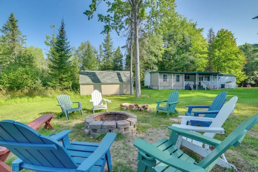 Houghton Lake Area Home w/ Fire Pit & Yard!