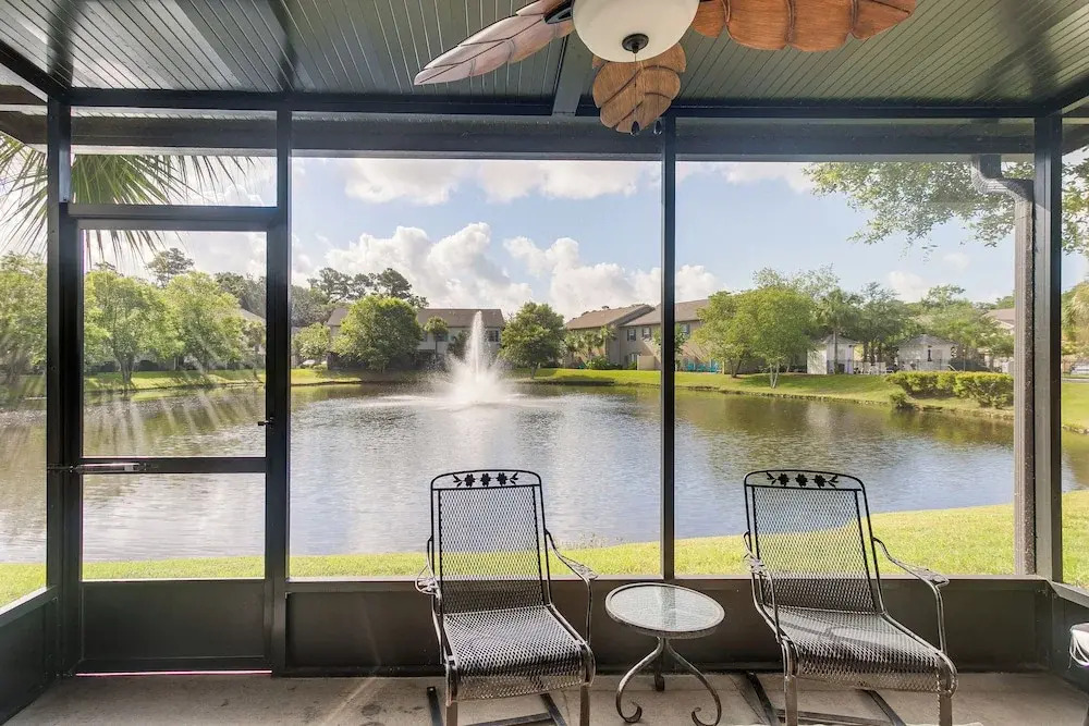 St Simons Island Haven: Screened Porch, Pond View!