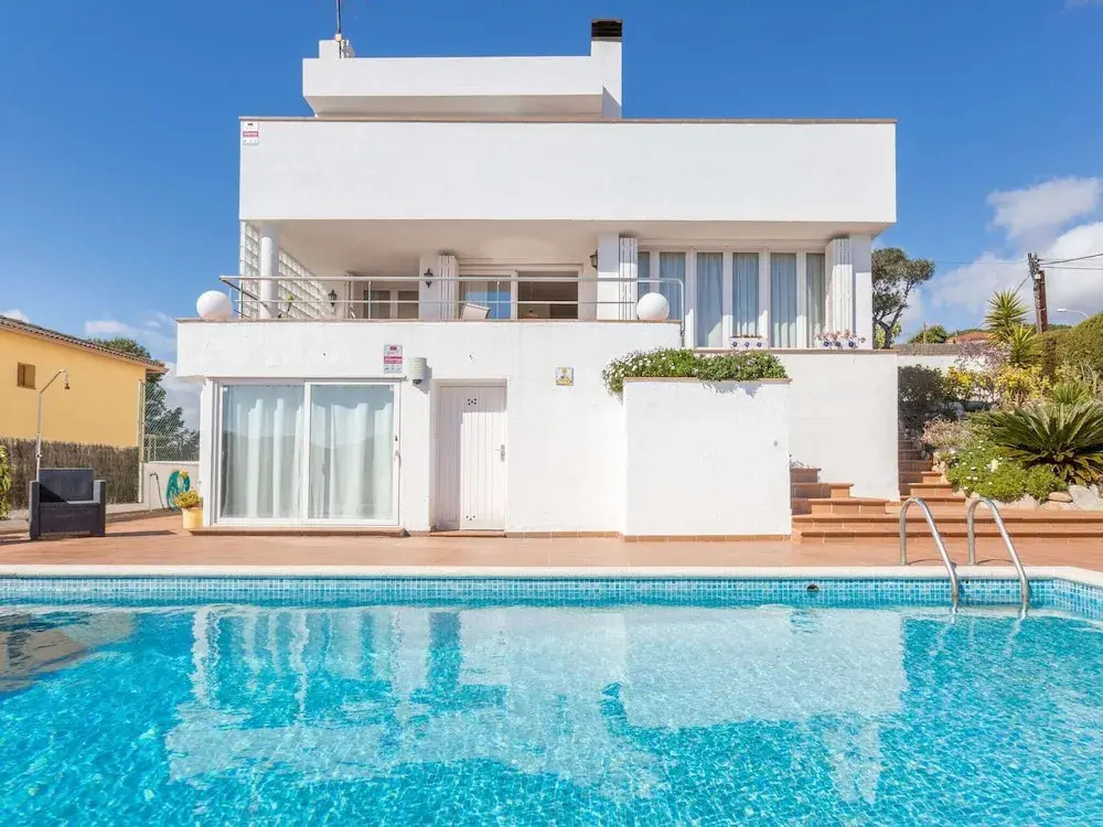 Spacious Holiday Villa With Private Swimming Pool and Various Terraces in Blanes