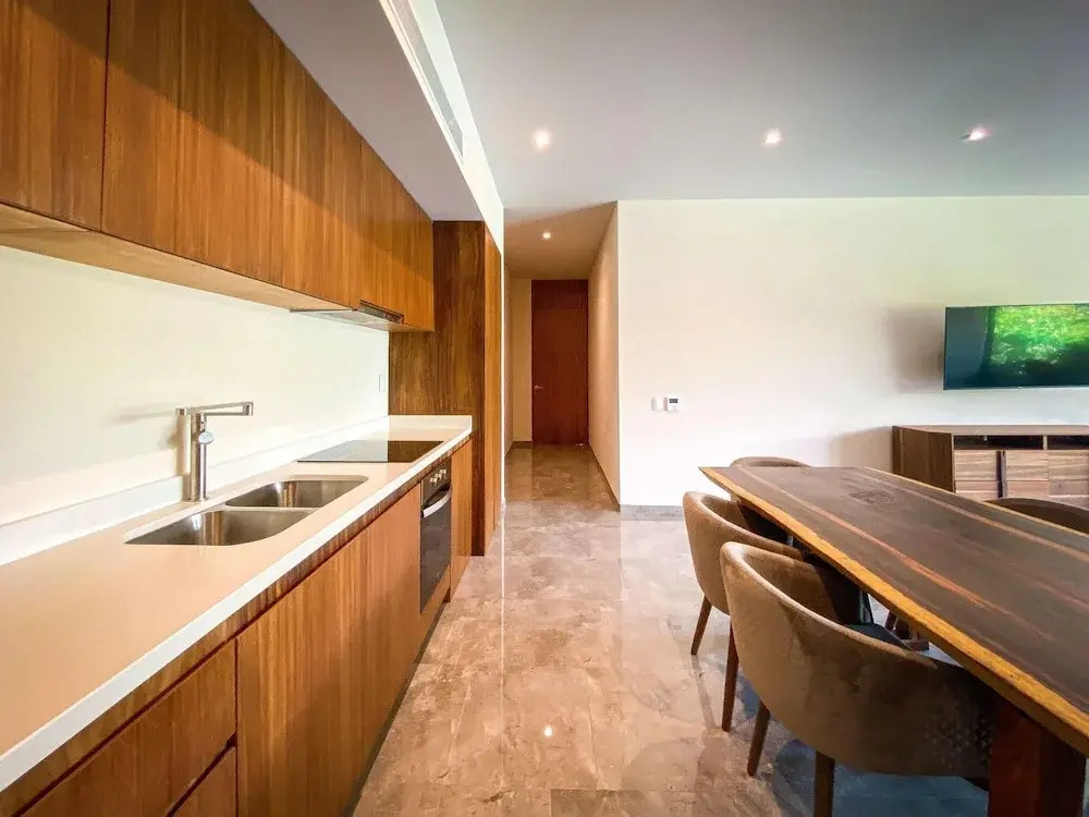 Spacious 2 Bedroom Apartment 10 min From Tulum Ruins Yoga Corner Gym Spa Access Free Shuttle to the Beach Club