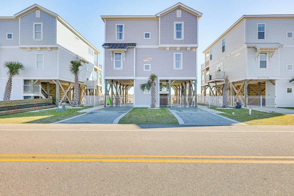 Walk to Beach: Coastal Oak Island Gem w/ Elevator!