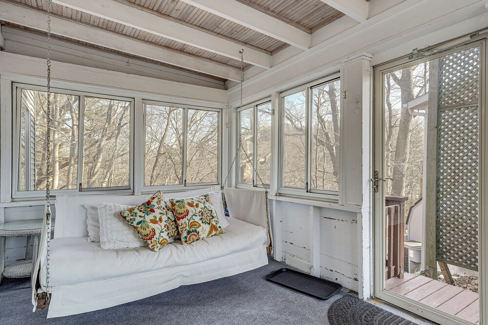 Walk to Beach! Serene Lake Michigan Home w/ Deck