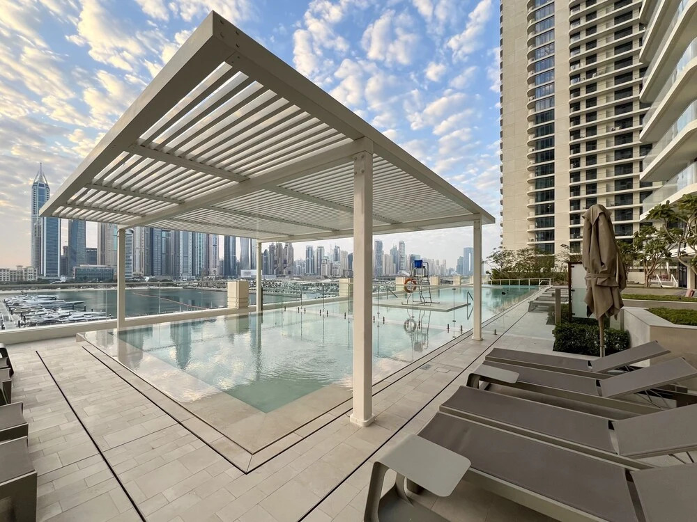 2BR Emaar Beachfront Full Sea Skyline Views