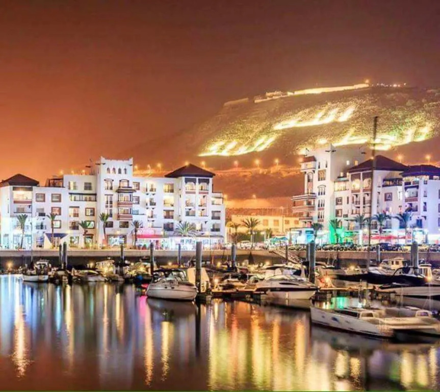 Apartment With 3 Bedrooms in Agadir, With Wonderful City View, Shared Pool, Enclosed Garden
