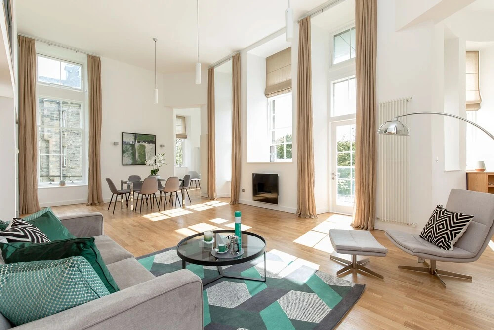 Luxury 3 bedroom duplex Apartment in the iconic Quartermile with Stunning Balcony Views