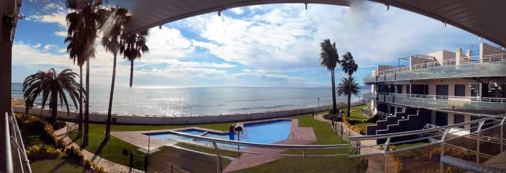Apartment with 2 bedrooms in Mont roig Bahia with wonderful sea view shared pool enclosed garden 800 m from the beach