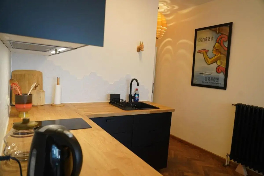 Apt in center of Ostende 20min from Bruges