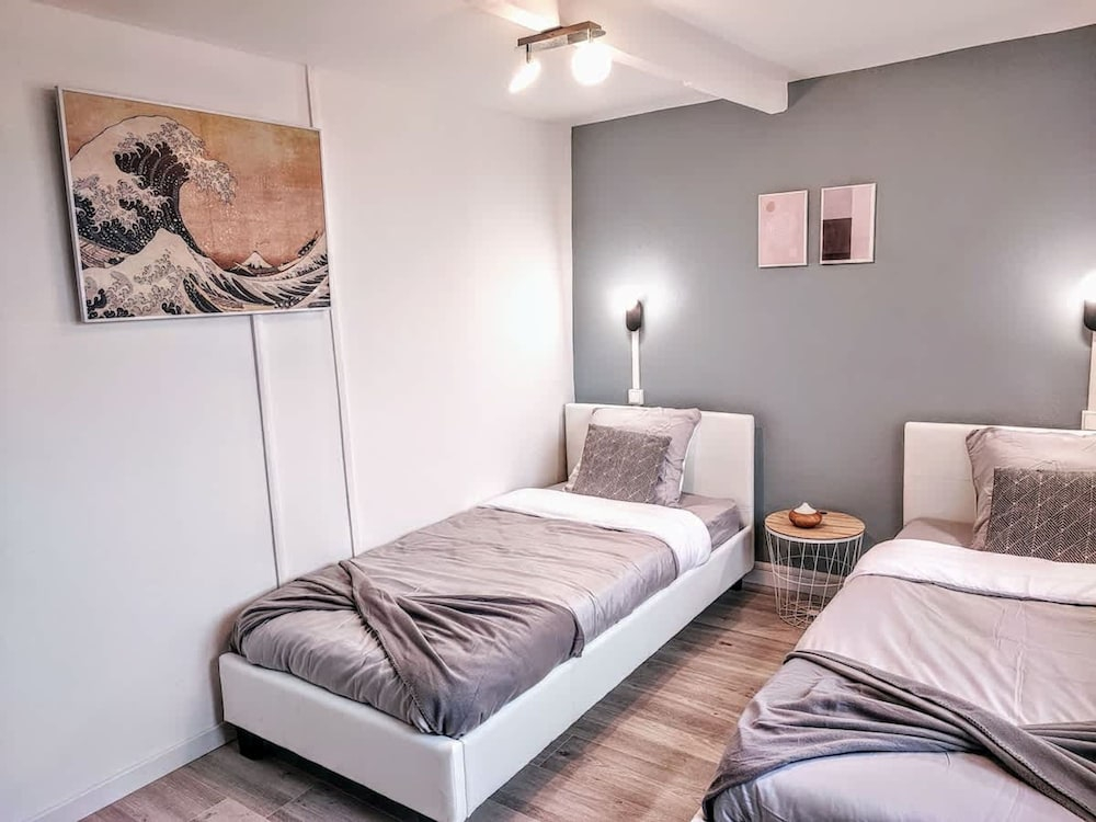 Japandi 4 Chambres Wifi Proche Parc Barbieux