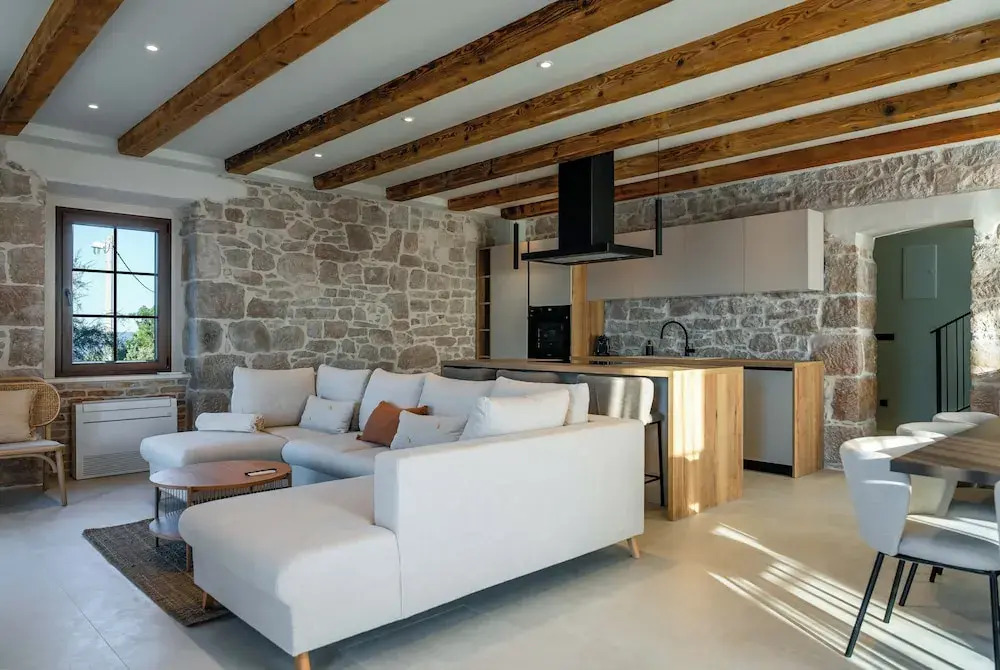 Sea front Villa Draga - infinity pool