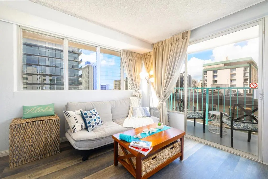 Beautiful Studio in Aloha Surf | Partial Ocean & Mountain Views | 12th Floor | Free WiFi