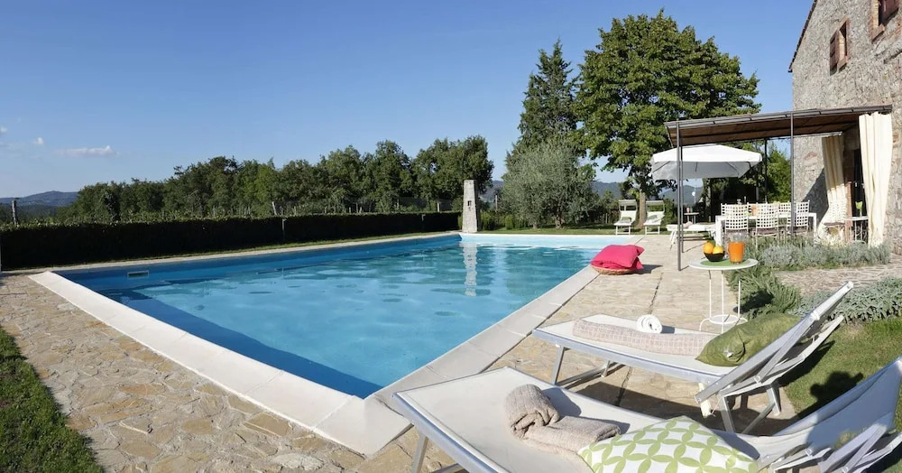 Villa With a Private Swimming Pool and Tennis Court