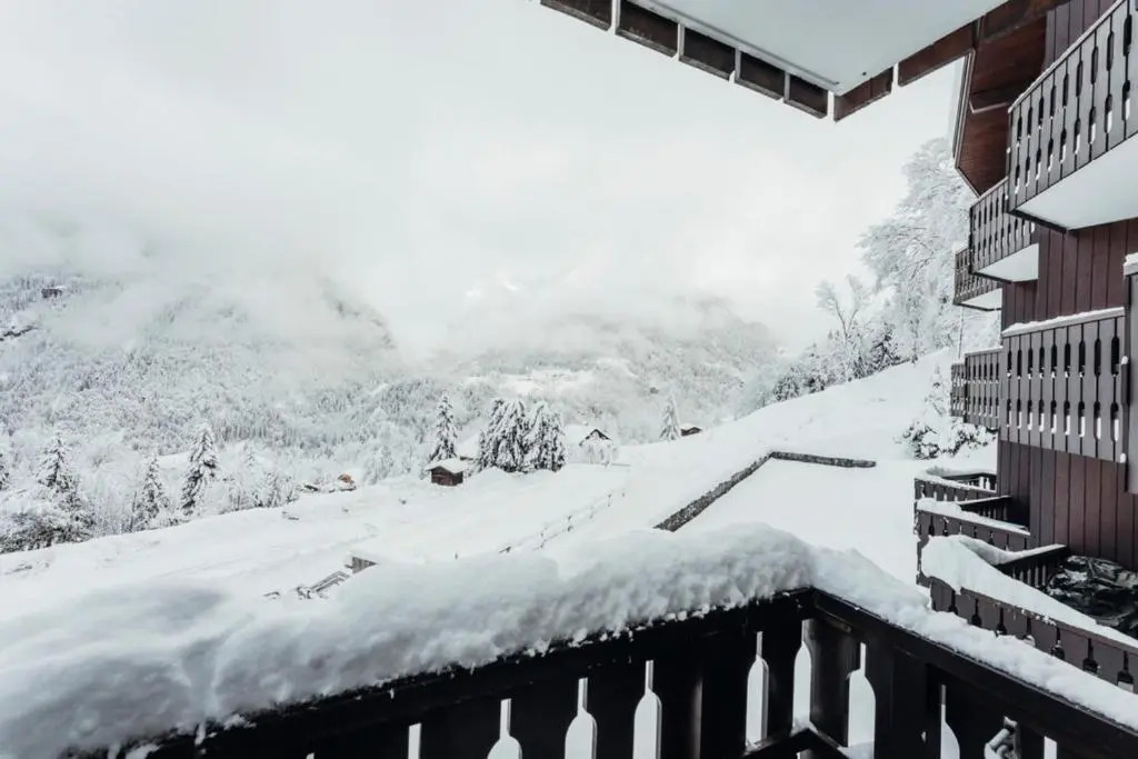 Furnished studio with mountain views next to the Chattrix chairlift Rated 1