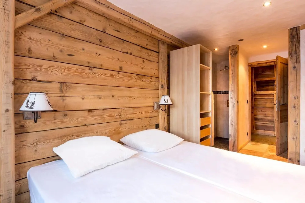 Bosset - Appartement, style chalet. Bien équipé avec cheminée.