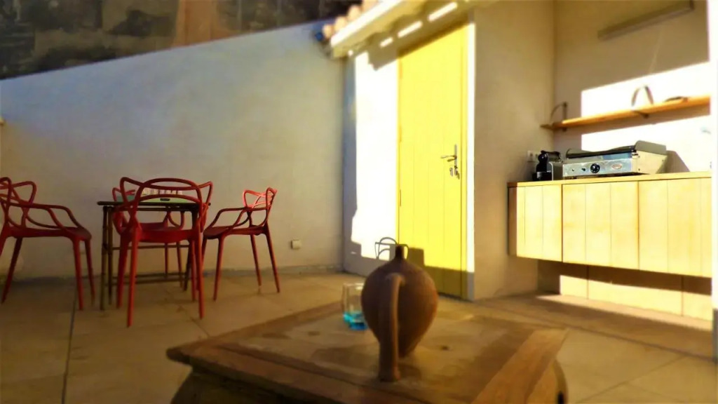 La terrasse face au théâtre, clim wifi 87 m2 6 pers