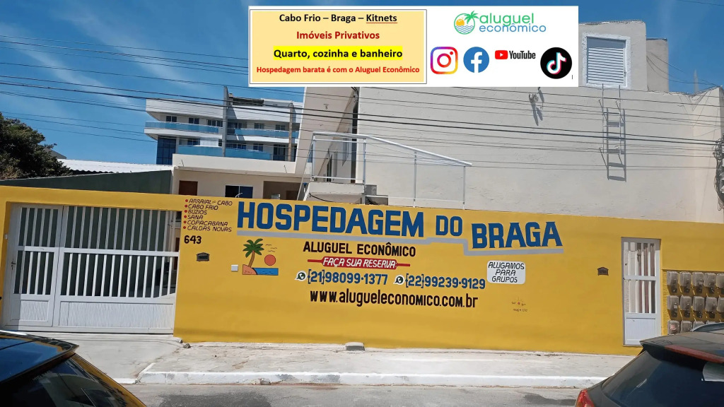 Cabo Frio - Braga - Kitnets - Aluguel Econômico