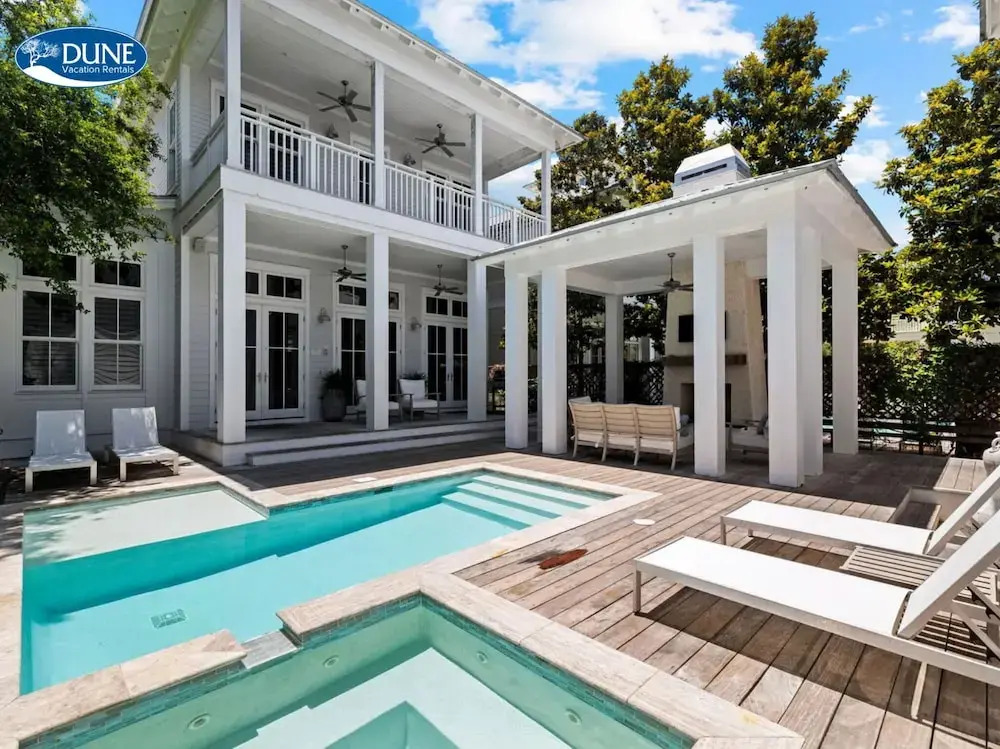 Watercolor Luxury On 30a! 63 Western Lake, Park District, Pool, 7 Bdrms, Slps 16+ 7 Bedroom Home by RedAwning