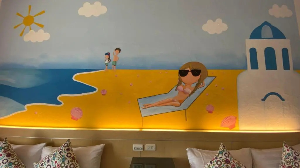 海灘戀情 Beach Love 近沙灘-國旅卡特約商店 陽台房 希臘地中海風格