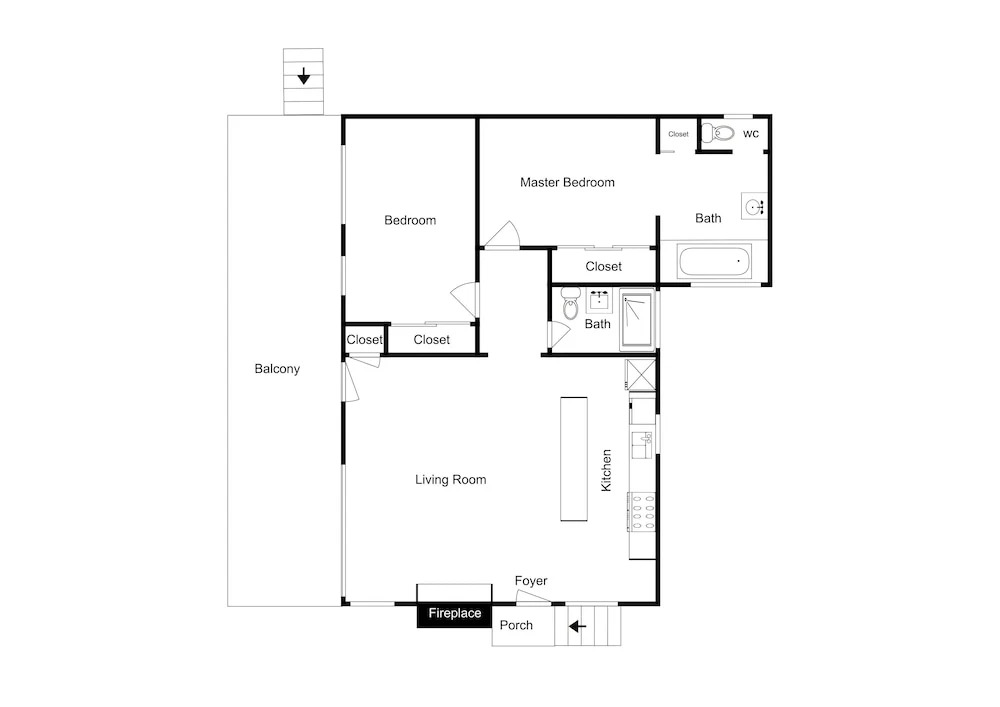 Yosemite Home 2 Bedrooms 2 Bathrooms Home