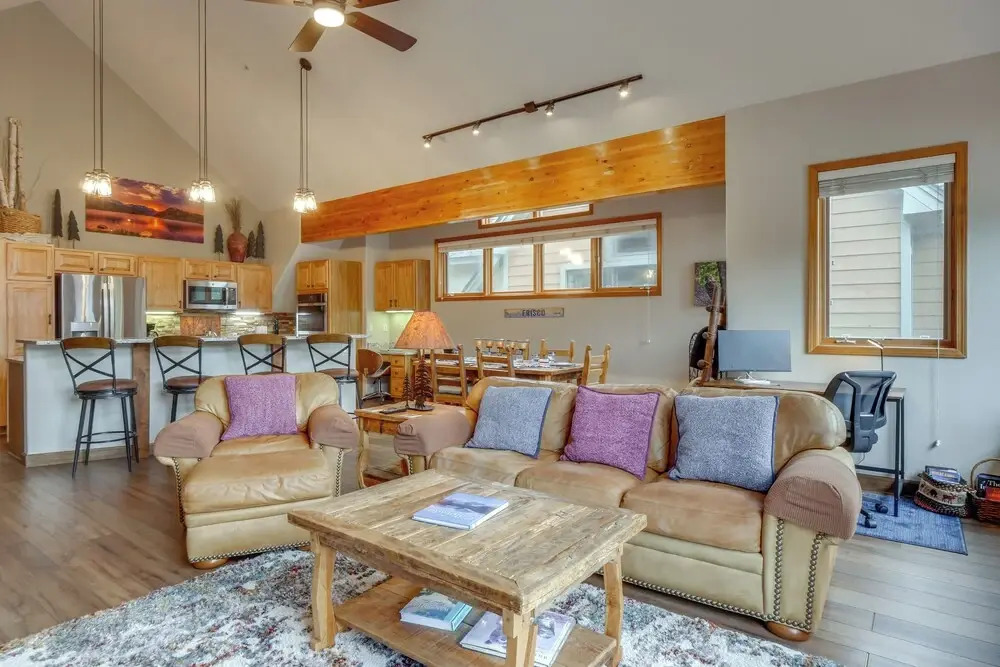 Patio w/ Peak 1 Mtn View: Main Street Frisco Condo