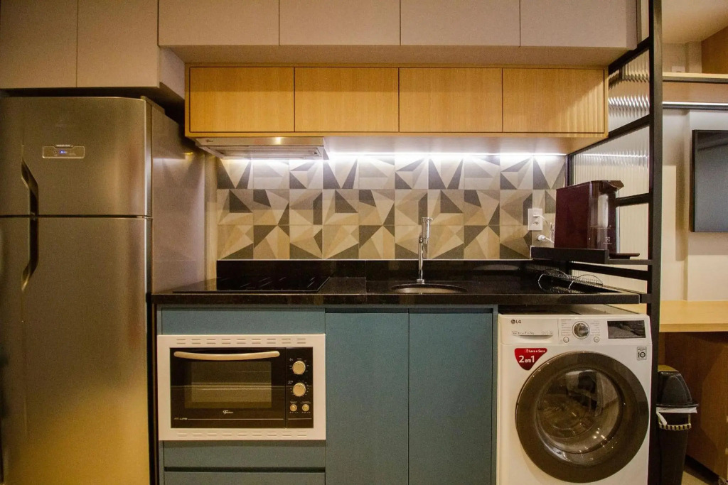 Studio novíssimo com Academia, Piscina no Rooftop, Wi-fi, Coworking, Próximo a Avenida Paulista - Belint 1