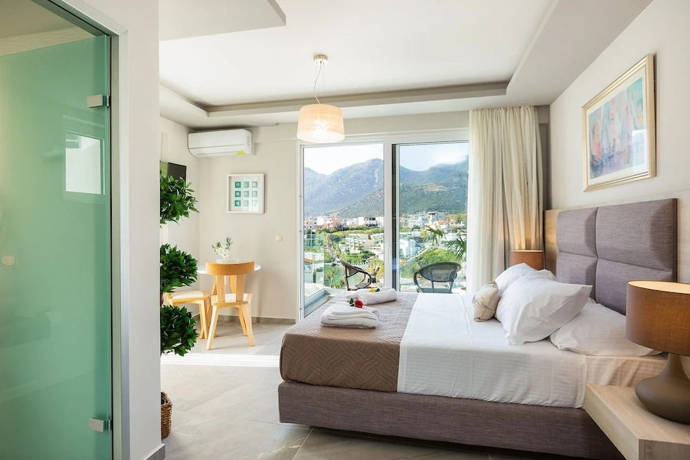 Double Studio with Sea and Mountain View in Akrogiali Luxury Aparthotel