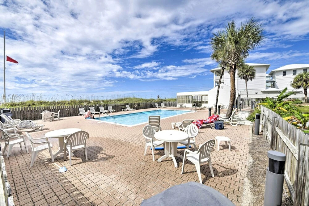 2-story Beachfront Condo in PCB w/ Community Pool!