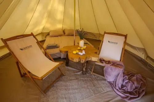 Camp Dvor bell tent accommodation