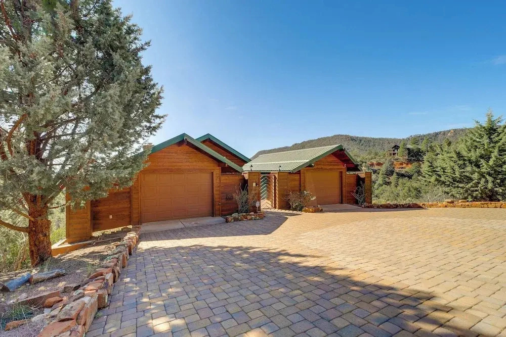 Pine Cabin w/ Wraparound Deck: 2 Mi to Trails