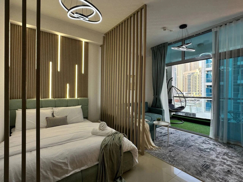 Квартира Marina Canal Studio New Walk to JBR Beach