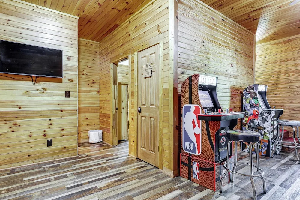 Views, Fire Pit + Game Room: Smoky Mountain Cabin