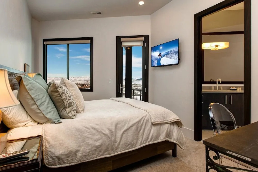 Ski Side Stunner with Pool by RedAwning