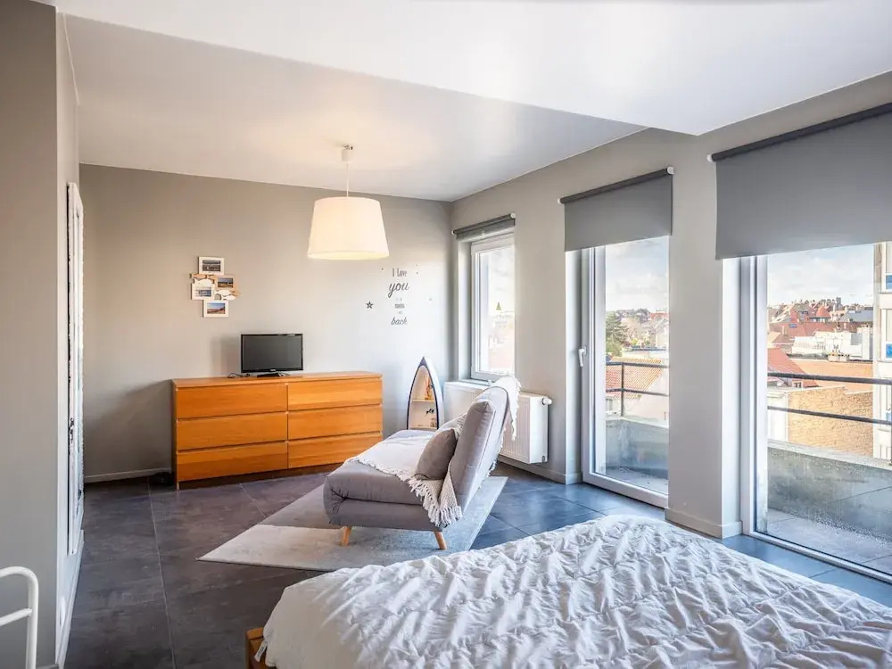 Apartment near Belgian Coast with Sea View