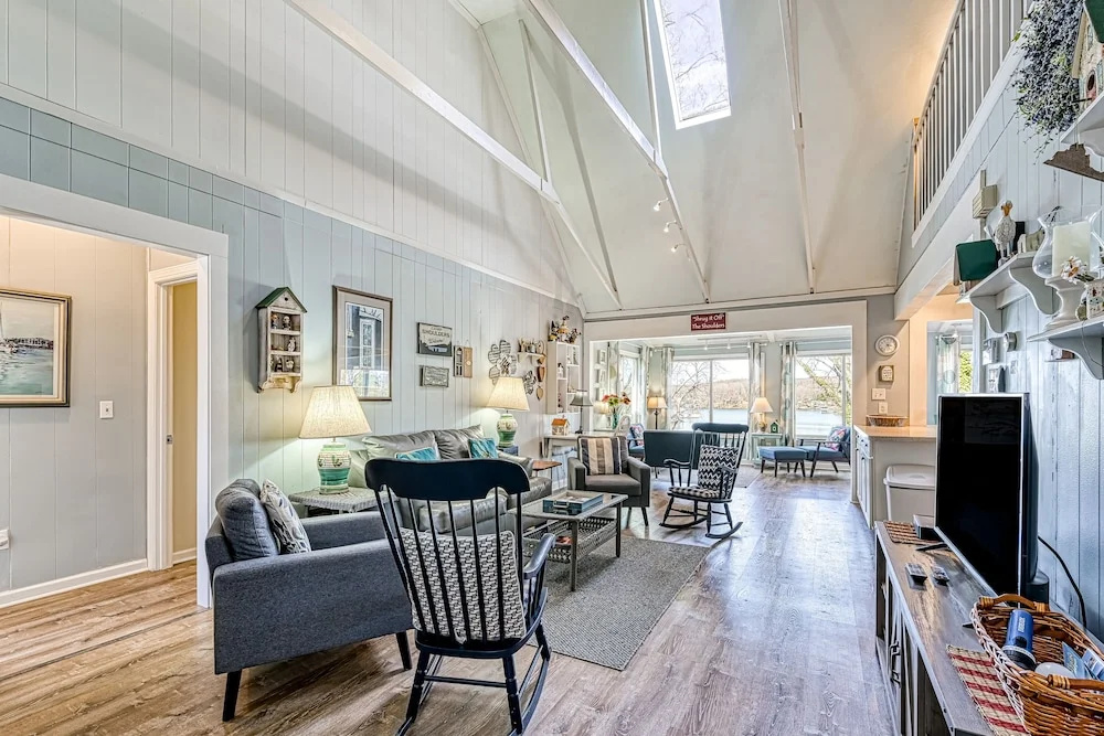 Cottage at the Lake - Waterfront Lake-view Home With Dock, Fireplace, Pool Table, Kayaks, & Firepit