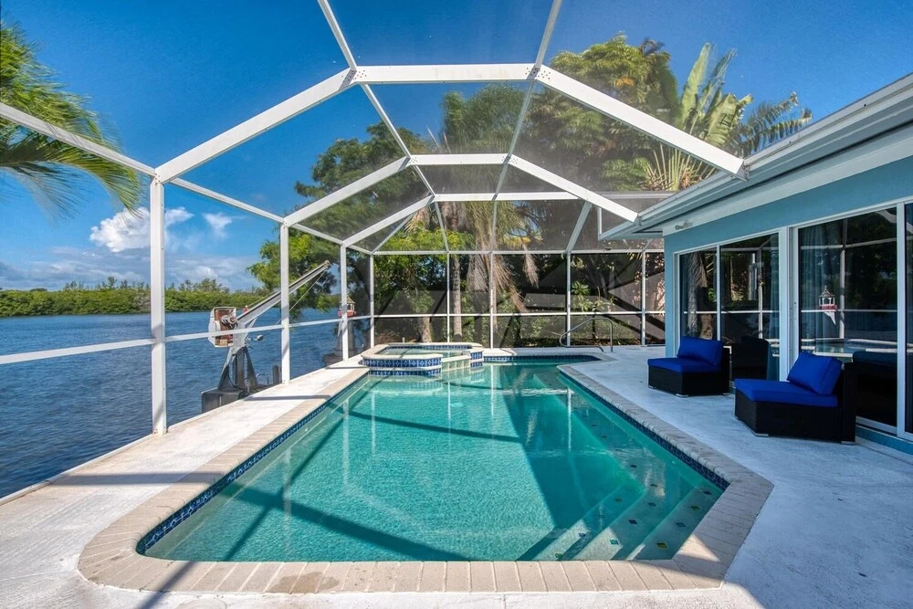 Water Front Private Pool Spa Home With Boat Docking Available 4 Bedroom Home by RedAwning