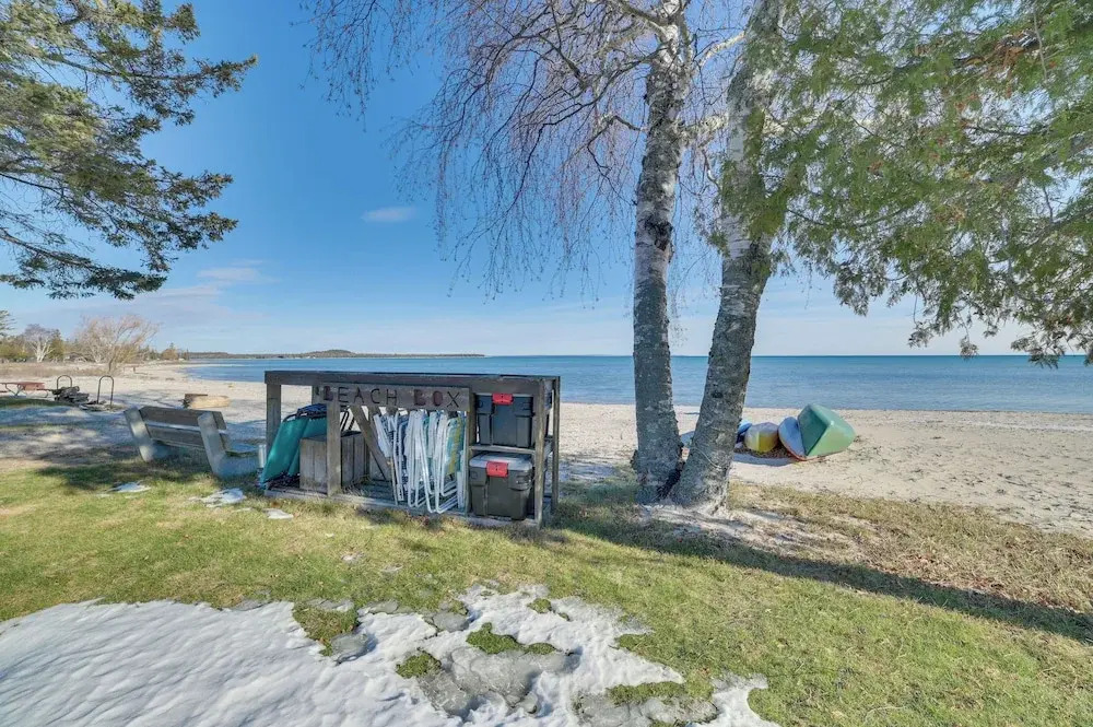 St. Ignace Cottage w/ Deck & Beach on Lake Huron!