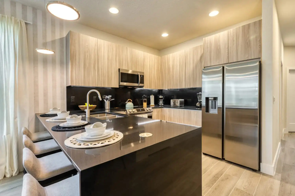 Modern and spacious home with private pool near Disney