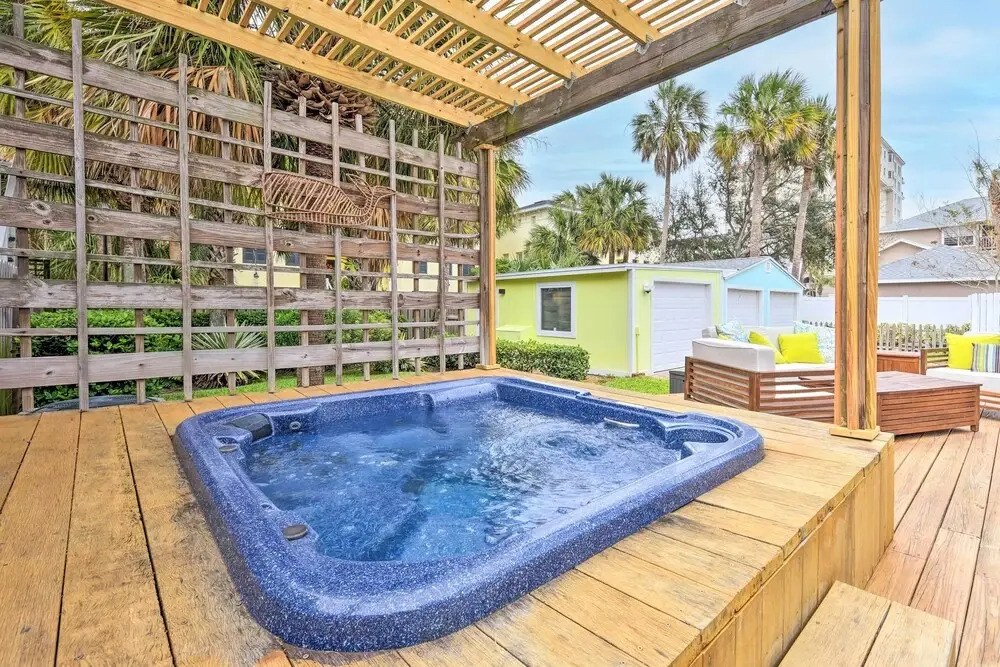 Modern Jacksonville Beach Retreat w/ Hot Tub!