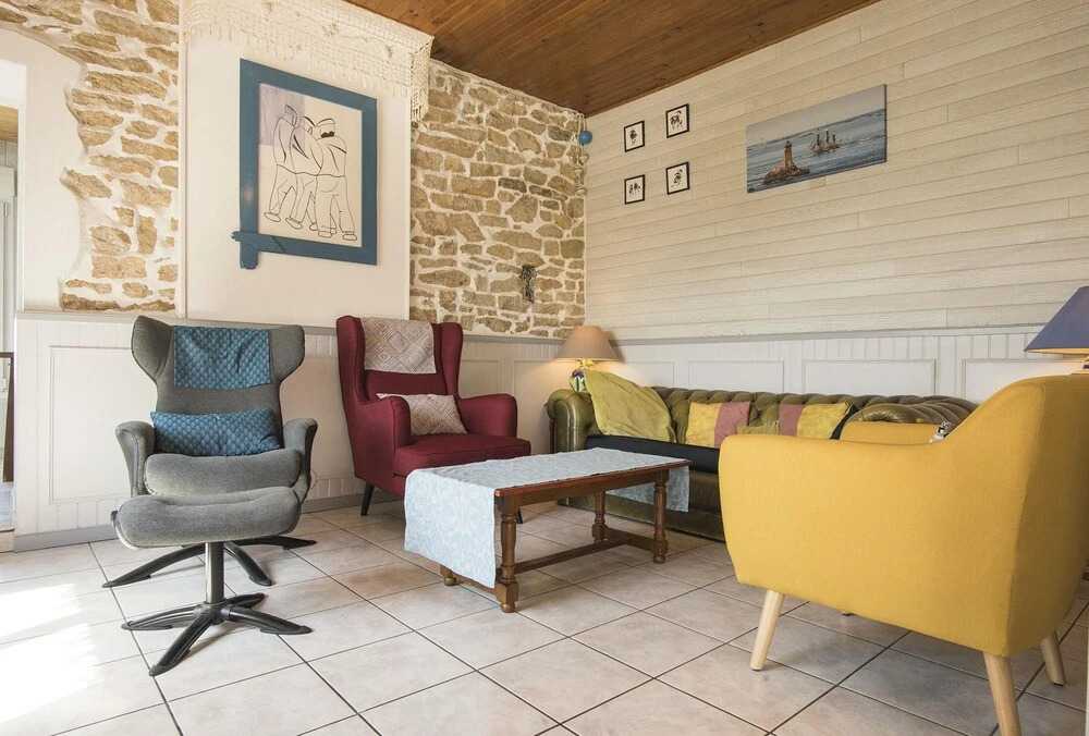 House With 3 Bedrooms in Plozévet, With Wonderful sea View, Enclosed Garden and Wifi - 20 m From the Beach
