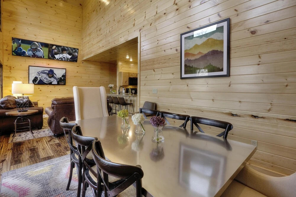 TOT NEW Cabin w/ Indoor Pool & HOT TUB Game Room & Video Wall