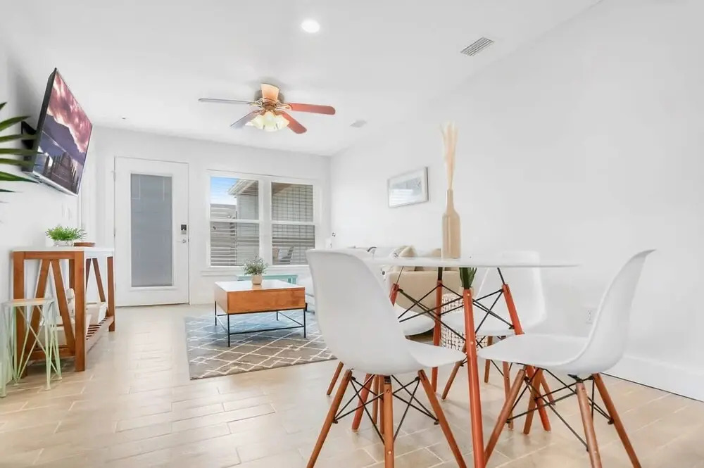 100 Steps to Sand Free Parking Smart TV Patio