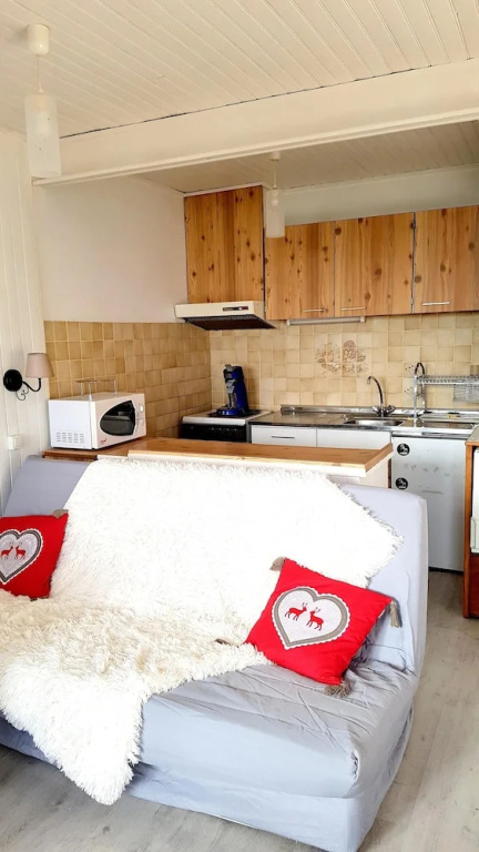 Studio In Orcieres With Wonderful Mountain View And Furnished Balcony 100 M From The Slopes