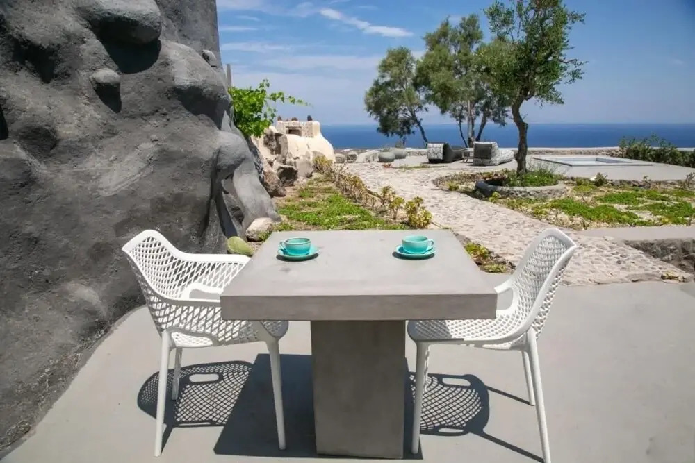 Elysian Santorini Oia Luxury Cave Villa With Outdoor Hot Tub With Sea Sunset View