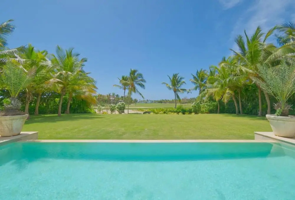 Dramatic Luxury Villa With Golf and Ocean View Walking Distance From the Beach