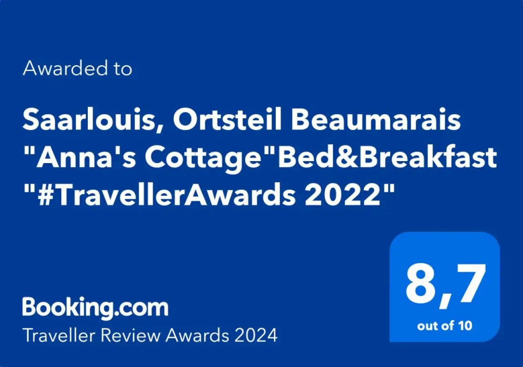 Saarlouis, Ortsteil Beaumarais "Anna's Cottage"Bed&Breakfast "#TravellerAwards2021"