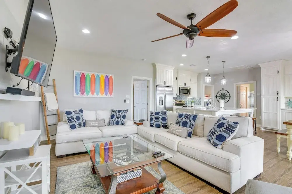 Walk to Sand! Home w/ Wide-open Ocean Views + Bar