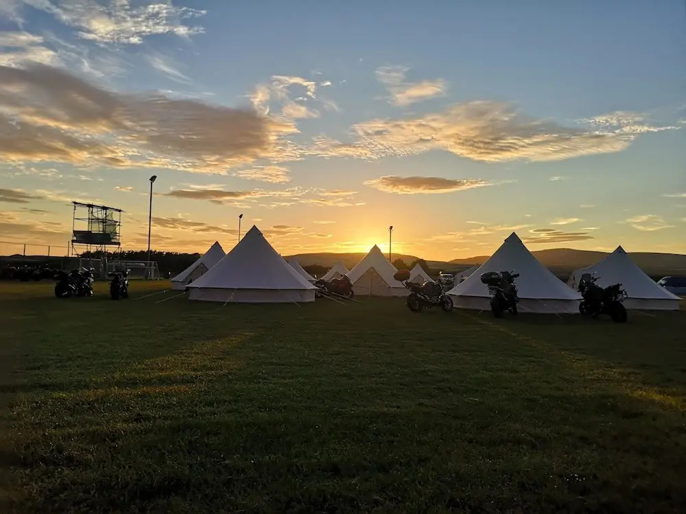 Nine Yards Bell Tents at the TT - Castletown