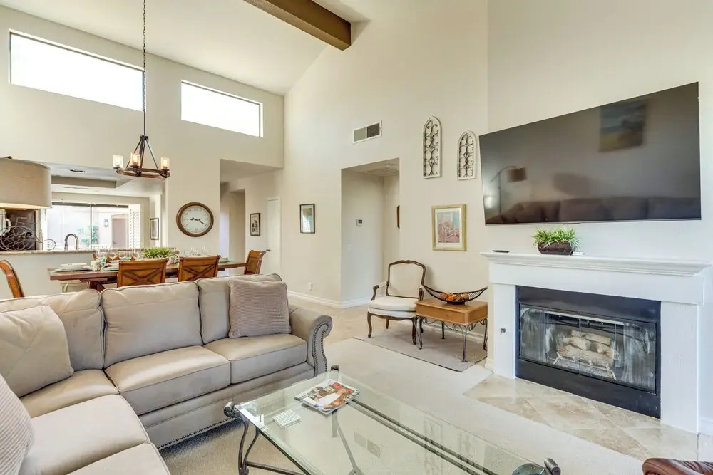 Mtn View & Fairway-facing Patio: Palm Desert Condo