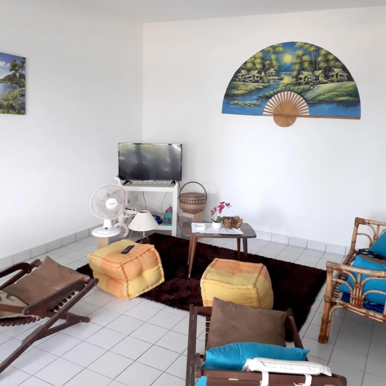 Apartment with 2 Bedrooms in Le Moule, with Enclosed Garden