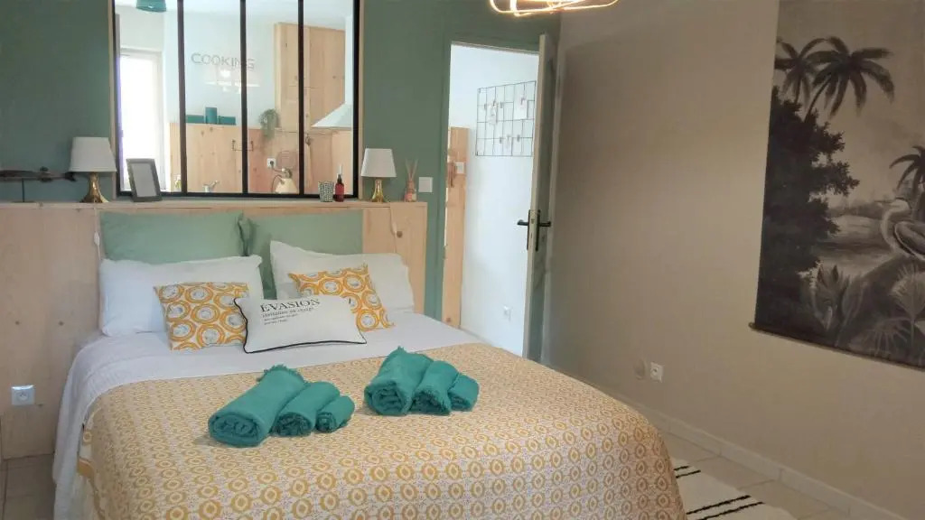 T2 G dans maison en centre ville avec jardin ideal couple curistes