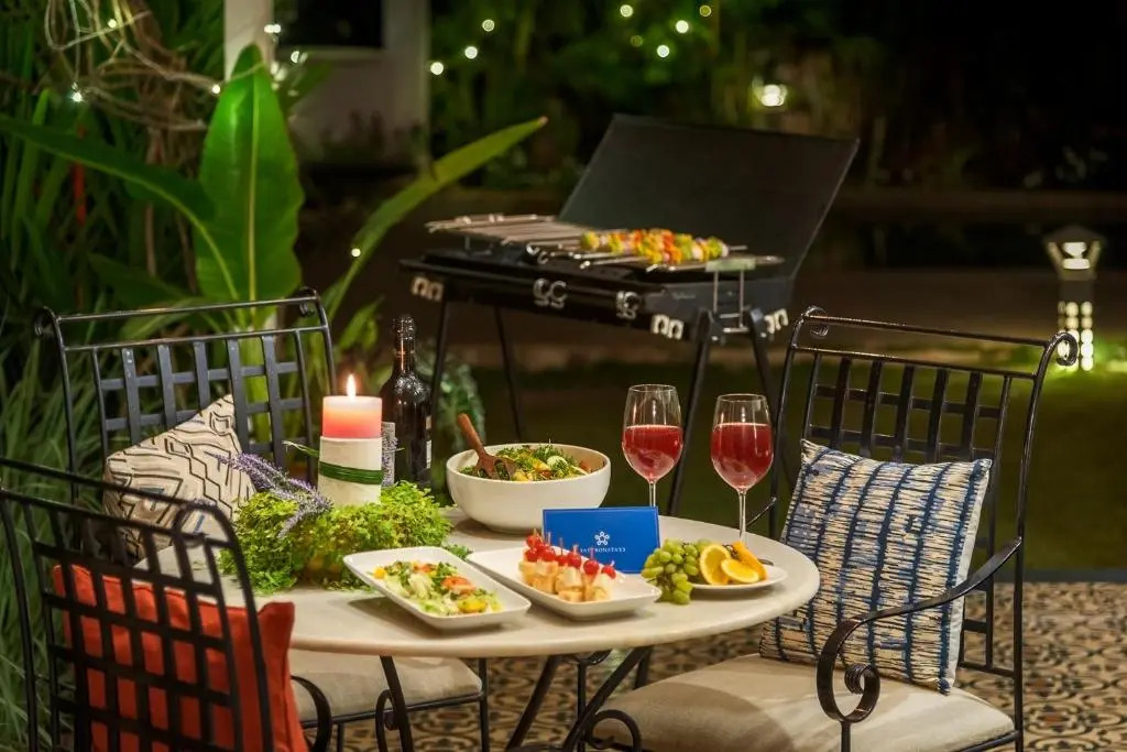 SaffronStays Sweet Mango - 4BR Goan Villa w Private Pool, Mango Garden, Bar Gazebo & Vibrant Interiors Near Beaches